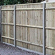 1.8m high Closeboard Fencing using concrete posts and gravelboards.