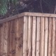 12m of 1.2m high closeboard fencing constructed ontop of a bank, using timber posts, and a trench cap ontop of featheredge. Call us now to quote for your fence. Tel: 01590) 636573.