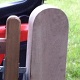 A 4' wide Iroko hardwood gate, hung on a pair of 7